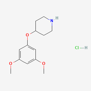 molecular formula C13H20ClNO3 B1505185 4-(3,5-Dimethoxyphenoxy)piperidine HCl CAS No. 245057-74-3