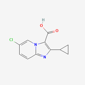 6-Chloro-2-cyclopropylimidazo[1,2-a]pyridine-3-carboxylic acid