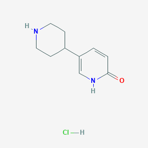 molecular formula C10H15ClN2O B15051872 5-(Piperidin-4-yl)-1,2-dihydropyridin-2-one hydrochloride 