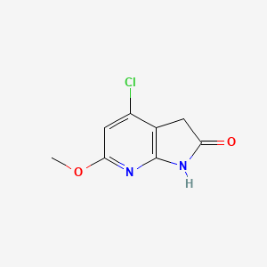 4-Chloro-6-methoxy-1,3-dihydropyrrolo[2,3-b]pyridin-2-one