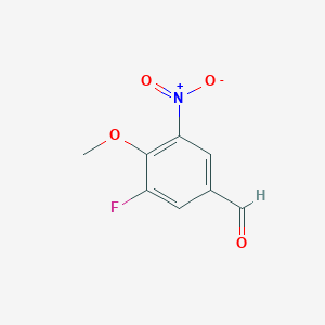 molecular formula C8H6FNO4 B1505189 3-Fluoro-4-methoxy-5-nitrobenzaldehyde CAS No. 320-70-7