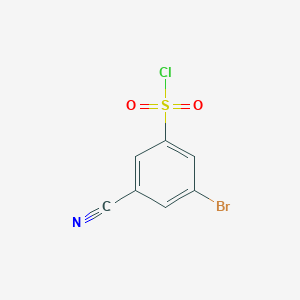 molecular formula C7H3BrClNO2S B1505190 3-Bromo-5-cyanobenzene-1-sulfonyl chloride CAS No. 49674-17-1