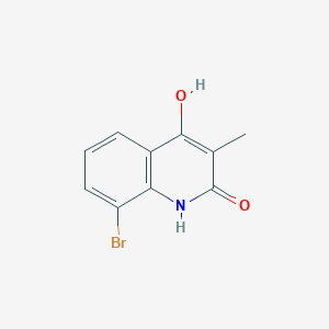 molecular formula C10H8BrNO2 B15051907 8-bromo-4-hydroxy-3-methylquinolin-2(1H)-one 