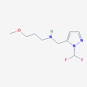 {[1-(difluoromethyl)-1H-pyrazol-5-yl]methyl}(3-methoxypropyl)amine