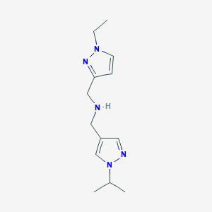 [(1-ethyl-1H-pyrazol-3-yl)methyl]({[1-(propan-2-yl)-1H-pyrazol-4-yl]methyl})amine