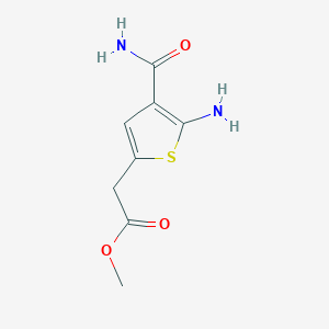 Methyl 2-(5-amino-4-carbamoylthiophen-2-yl)acetate