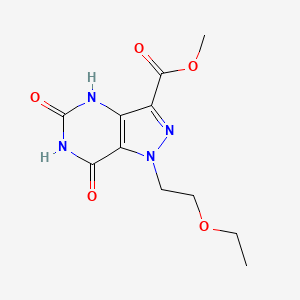 Methyl 1-(2-ethoxyethyl)-5,7-dioxo-4,5,6,7-tetrahydro-1h-pyrazolo[4,3-d]pyrimidine-3-carboxylate