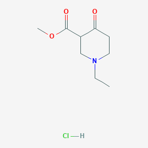 molecular formula C9H16ClNO3 B1505196 Methyl 1-ethyl-4-oxo-3-piperidinecarboxylate hydrochloride CAS No. 24318-88-5