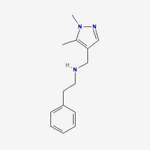 [(1,5-dimethyl-1H-pyrazol-4-yl)methyl](2-phenylethyl)amine