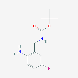 Tert-butyl 2-amino-5-fluorobenzylcarbamate