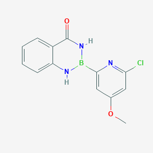 2-(6-Chloro-4-methoxypyridin-2-yl)-1,2,3,4-tetrahydro-1,3,2-benzodiazaborinin-4-one