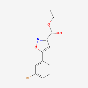 Ethyl 5-(3-bromophenyl)-1,2-oxazole-3-carboxylate