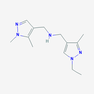 [(1,5-dimethyl-1H-pyrazol-4-yl)methyl][(1-ethyl-3-methyl-1H-pyrazol-4-yl)methyl]amine