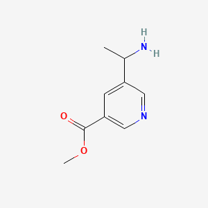 molecular formula C9H12N2O2 B1505205 Methyl 5-(1-aminoethyl)pyridine-3-carboxylate CAS No. 38940-68-0