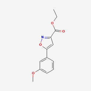 molecular formula C13H13NO4 B1505207 Ethyl 5-(3-methoxyphenyl)-1,2-oxazole-3-carboxylate CAS No. 668971-57-1