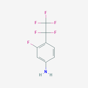 3-Fluoro-4-pentafluoroethyl-phenylamine