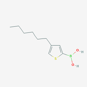 molecular formula C10H17BO2S B1505210 (4-Hexylthiophen-2-yl)boronic acid CAS No. 748763-44-2