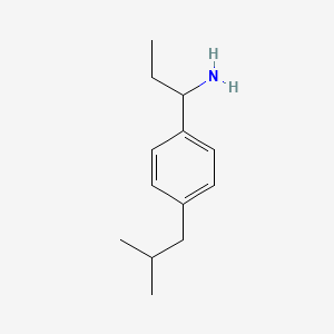 molecular formula C13H21N B15052101 1-(4-Isobutylphenyl)propan-1-amine 