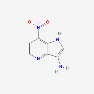 7-nitro-1H-pyrrolo[3,2-b]pyridin-3-amine