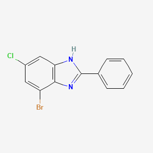 molecular formula C13H8BrClN2 B1505217 4-bromo-6-chloro-2-phenyl-1H-benzimidazole CAS No. 16429-41-7