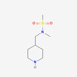 molecular formula C8H18N2O2S B1505218 N-Methyl-N-[(piperidin-4-yl)methyl]methanesulfonamide CAS No. 85488-01-3