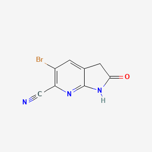 5-Bromo-2-oxo-1,3-dihydropyrrolo[2,3-b]pyridine-6-carbonitrile