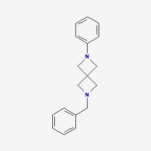 molecular formula C18H20N2 B15052194 2-Benzyl-6-phenyl-2,6-diazaspiro[3.3]heptane 