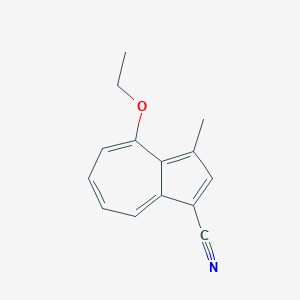 molecular formula C14H13NO B150522 4-Ethoxy-3-methylazulene-1-carbonitrile CAS No. 128637-54-7