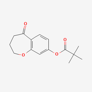 5-Oxo-2,3,4,5-tetrahydrobenzo[b]oxepin-8-yl pivalate