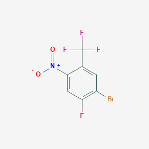 molecular formula C7H2BrF4NO2 B1505225 1-Bromo-2-fluoro-4-nitro-5-(trifluoromethyl)benzene CAS No. 1121586-27-3