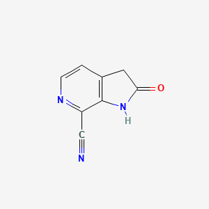 2-oxo-1H,2H,3H-pyrrolo[2,3-c]pyridine-7-carbonitrile