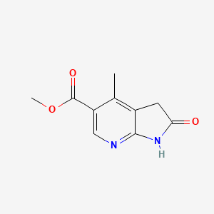 Methyl 4-methyl-2-oxo-1,3-dihydropyrrolo[2,3-b]pyridine-5-carboxylate