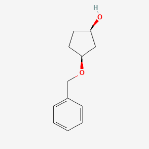 molecular formula C12H16O2 B15052291 (1R,3S)-3-phenylmethoxycyclopentan-1-ol 