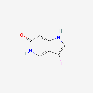 molecular formula C7H5IN2O B15052316 3-Iodo-1H-pyrrolo[3,2-c]pyridin-6(5H)-one CAS No. 1190315-85-5