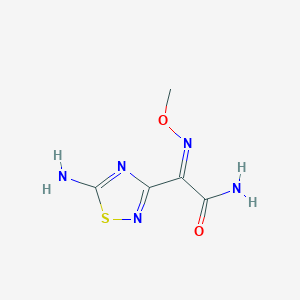 molecular formula C5H7N5O2S B15052326 (2Z)-2-(5-amino-1,2,4-thiadiazol-3-yl)-2-(methoxyimino)acetamide 