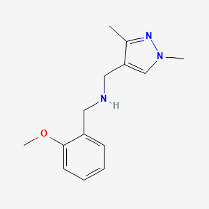 [(1,3-dimethyl-1H-pyrazol-4-yl)methyl][(2-methoxyphenyl)methyl]amine