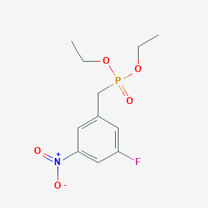 (3-Fluoro-5-nitro-benzyl)-phosphonic acid diethyl ester