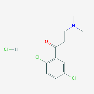 molecular formula C11H14Cl3NO B15052372 1-(2,5-Dichlorophenyl)-3-(dimethylamino)propan-1-one hydrochloride 