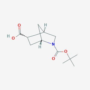 molecular formula C12H19NO4 B15052399 (1S,4R,5S)-2-(tert-Butoxycarbonyl)-2-azabicyclo[2.2.1]heptane-5-carboxylic acid 