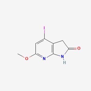 4-Iodo-6-methoxy-1,3-dihydropyrrolo[2,3-b]pyridin-2-one