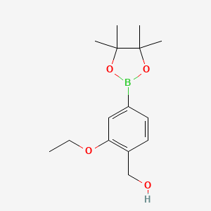 [2-Ethoxy-4-(tetramethyl-1,3,2-dioxaborolan-2-yl)phenyl]methanol