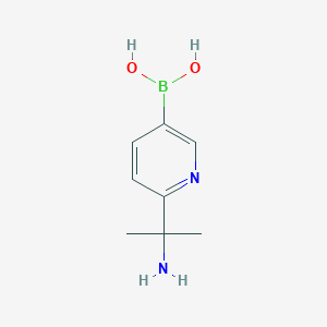 molecular formula C8H13BN2O2 B15052452 (6-(2-Aminopropan-2-yl)pyridin-3-yl)boronic acid 