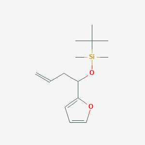 molecular formula C14H24O2Si B15052464 1-(Tert-butyldimethylsilyloxy)-1-(furan-2-yl)-but-3-ene 