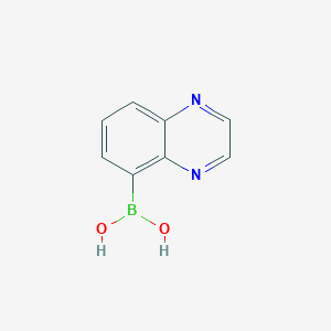 molecular formula C8H7BN2O2 B1505249 Quinoxalin-5-ylboronic acid CAS No. 1310707-17-5