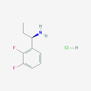 molecular formula C9H12ClF2N B1505250 (R)-1-(2,3-Difluorophenyl)propan-1-amine hydrochloride CAS No. 1217458-20-2