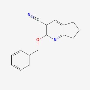 2-(Benzyloxy)-6,7-dihydro-5H-cyclopenta[b]pyridine-3-carbonitrile