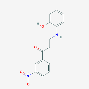 3-[(2-Hydroxyphenyl)amino]-1-(3-nitrophenyl)propan-1-one