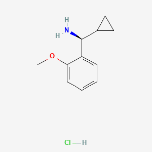 molecular formula C11H16ClNO B1505252 (S)-Cyclopropyl(2-methoxyphenyl)methanamine hydrochloride CAS No. 1213865-15-6