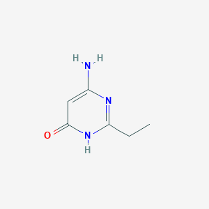 molecular formula C6H9N3O B15052559 6-Amino-2-ethylpyrimidin-4(1H)-one 