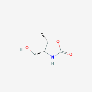 molecular formula C5H9NO3 B15052579 (4R,5S)-4-(hydroxymethyl)-5-methyloxazolidin-2-one 